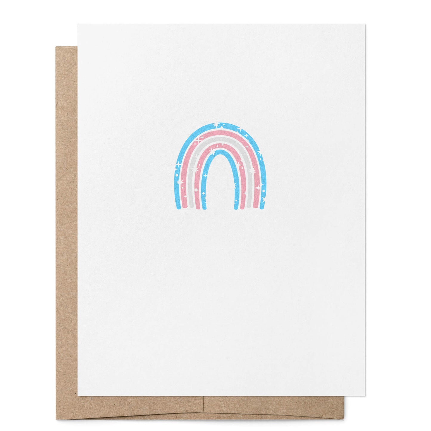 Blank Transgender Rainbow Card
