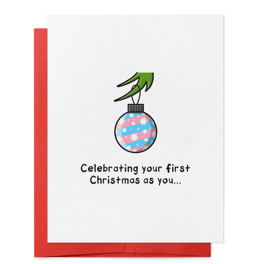 Celebrating Your First Christmas As You Card