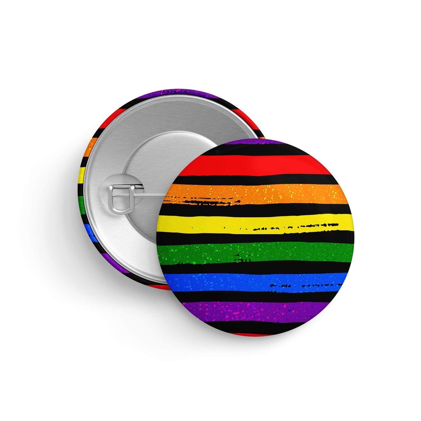 Holographic Rainbow Stripe Pin