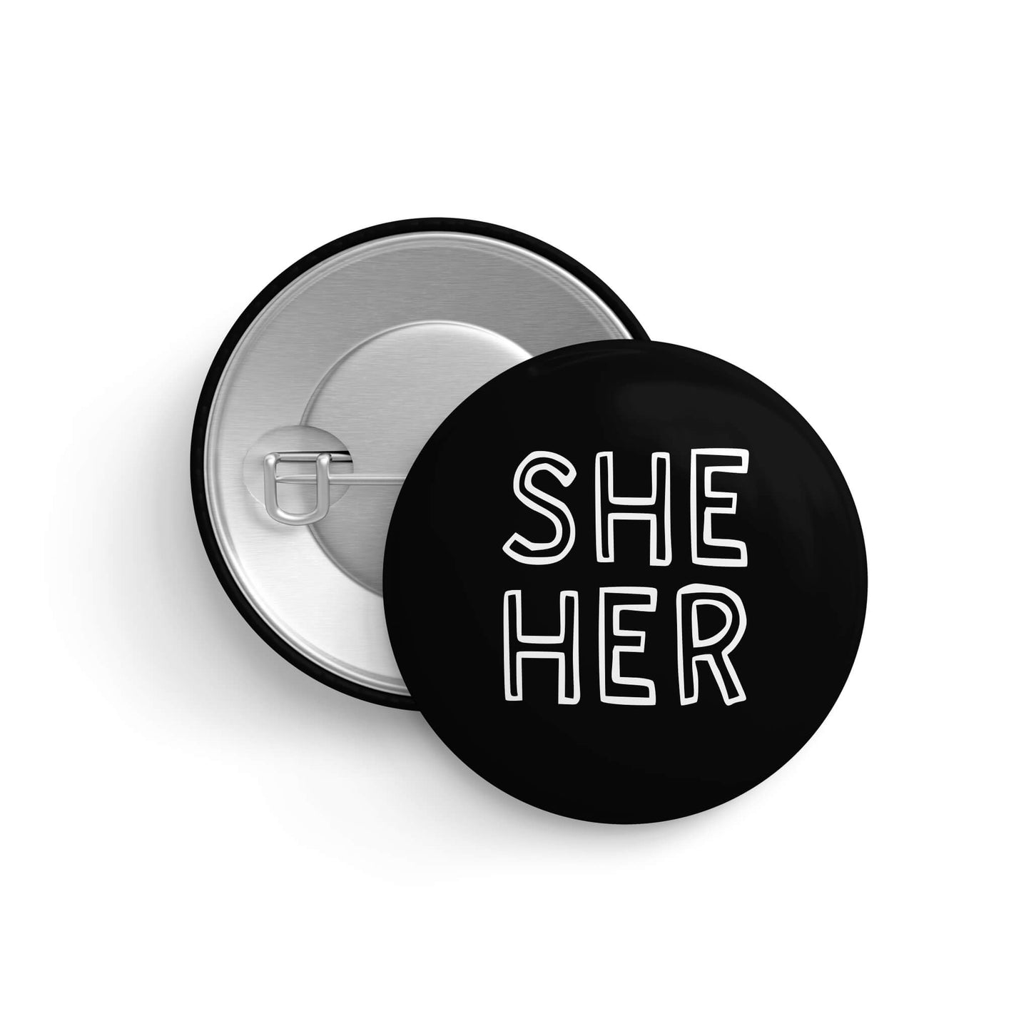 She Her Pronoun Pin