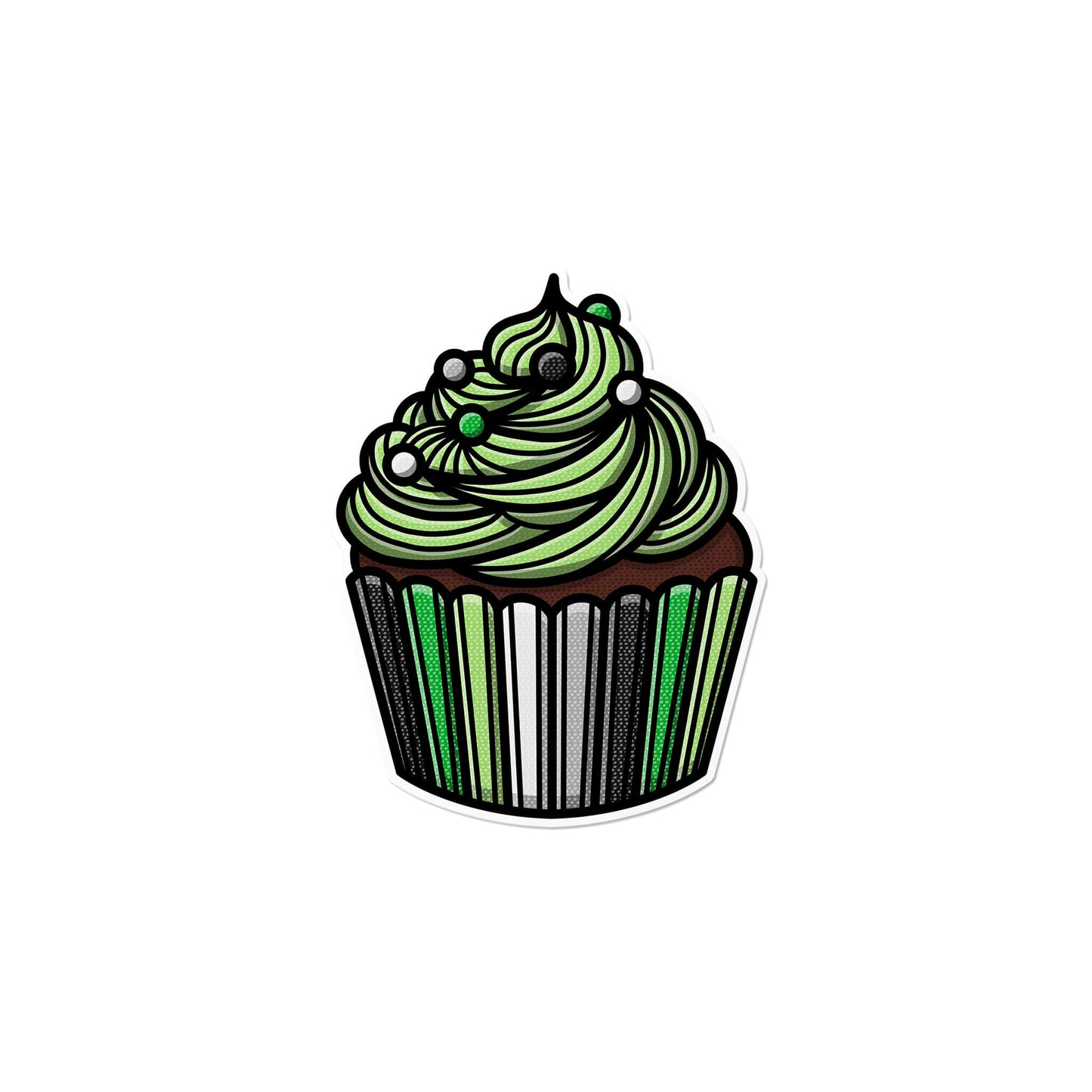 Aromantic Cupcake Sticker