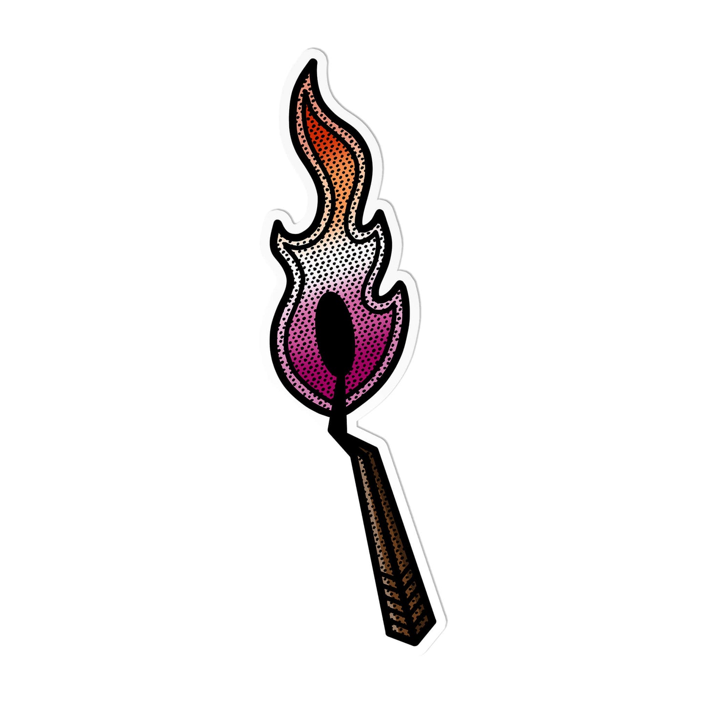 Lesbian Match Sticker
