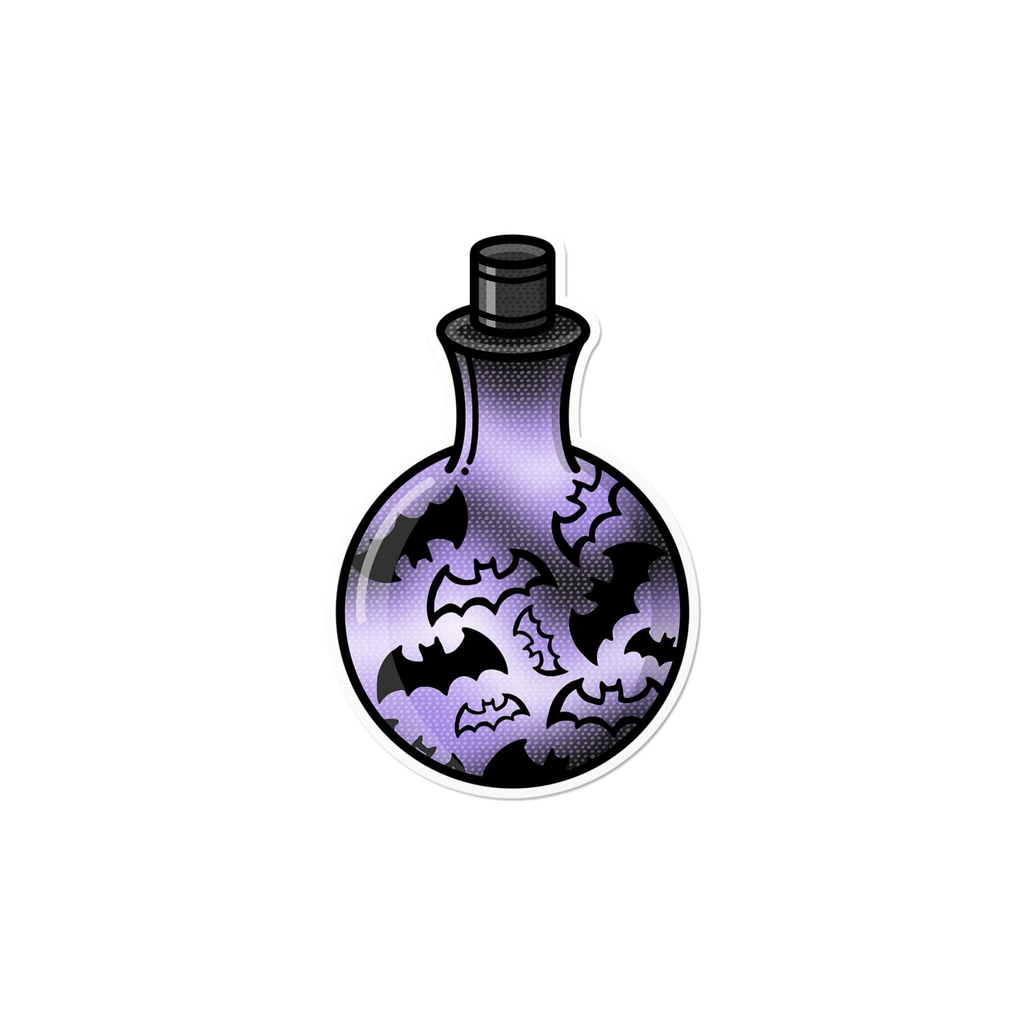 Spooky Bat Potion Sticker