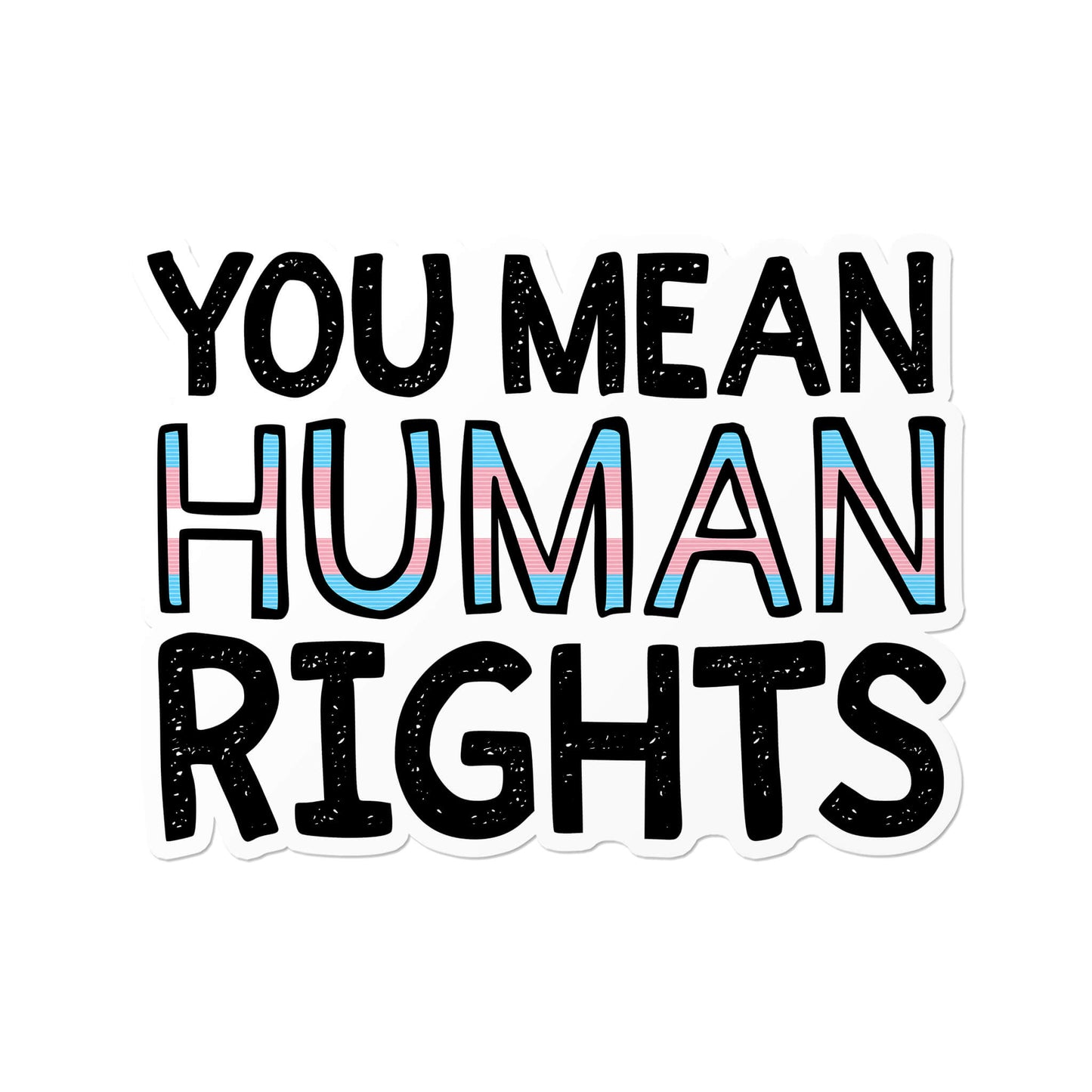You Mean Human Rights Sticker