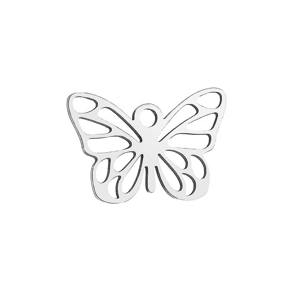 Butterfly Stainless Steel Carabiner Charm