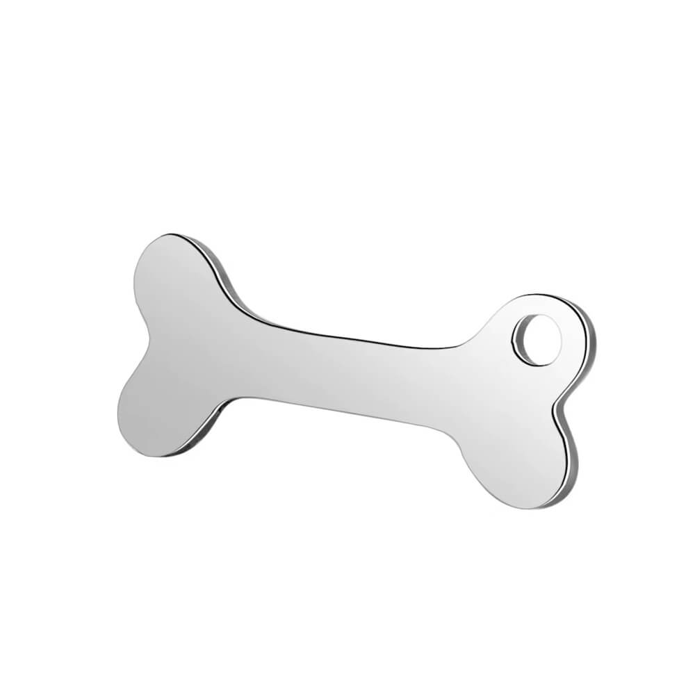 Dog Bone Stainless Steel Carabiner Charm