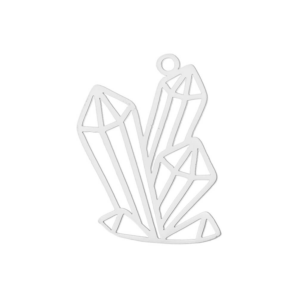 Gemstones Stainless Steel Carabiner Charm