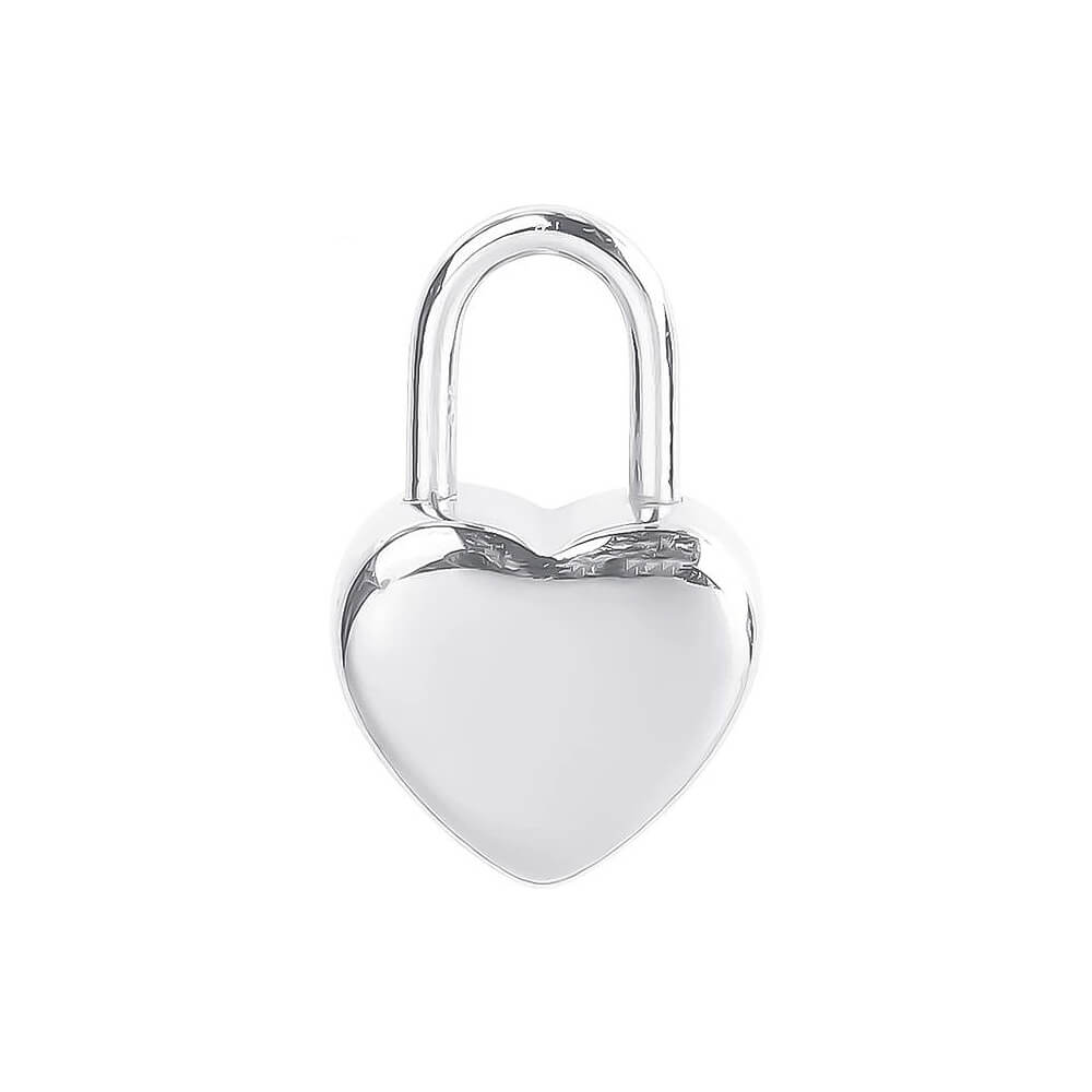 Heart Lock Stainless Steel Carabiner Charm