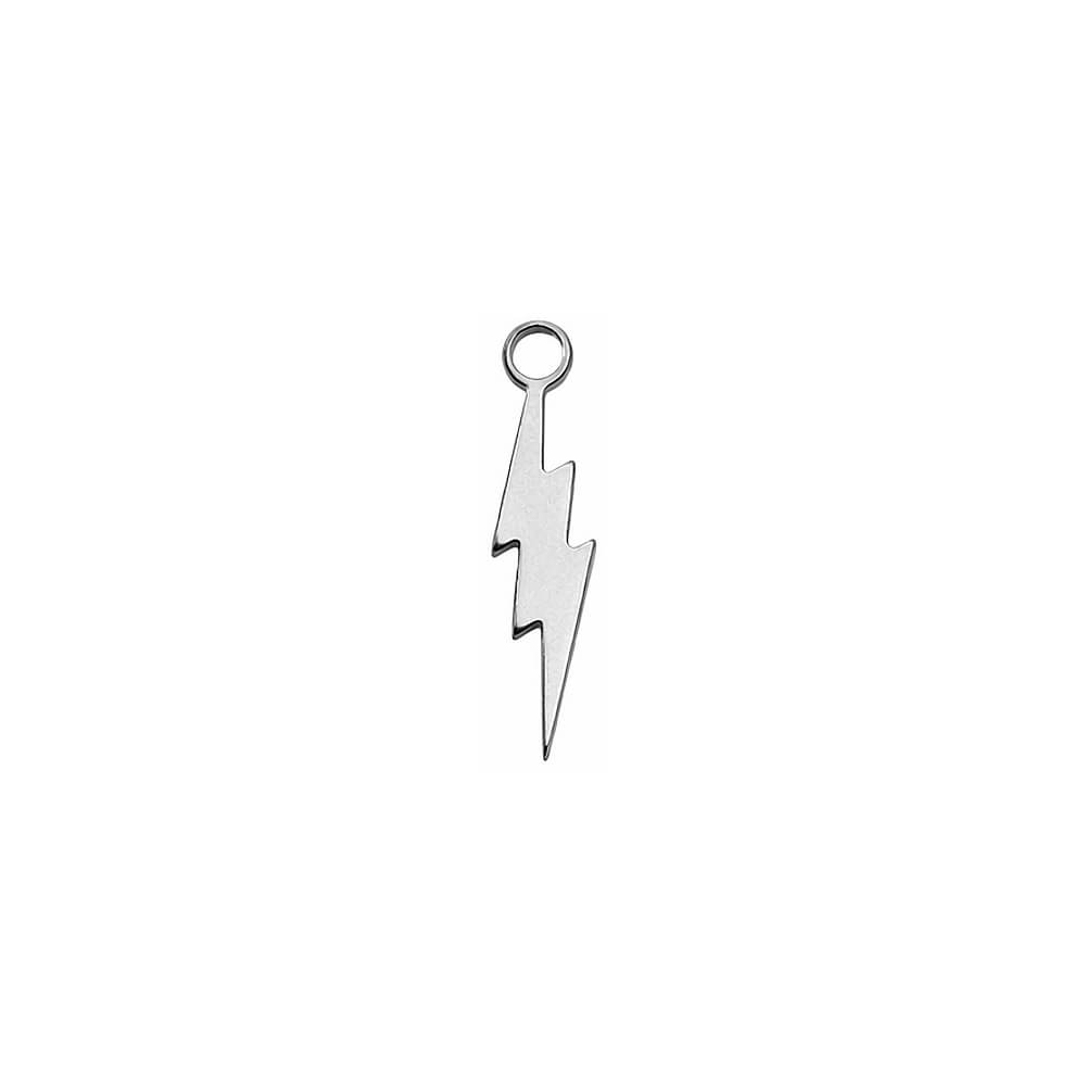 Mini Lightning Bolt Stainless Steel Carabiner Charm
