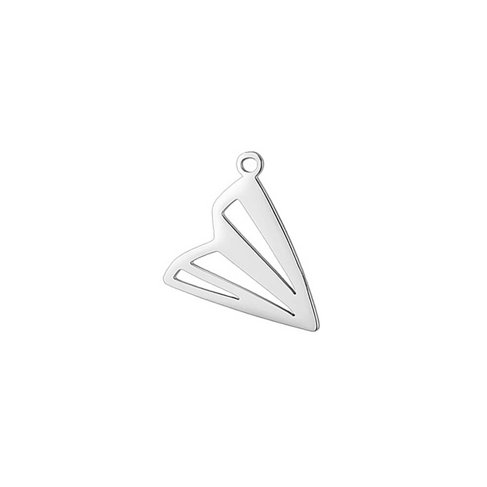 Paper Airplane Stainless Steel Carabiner Charm