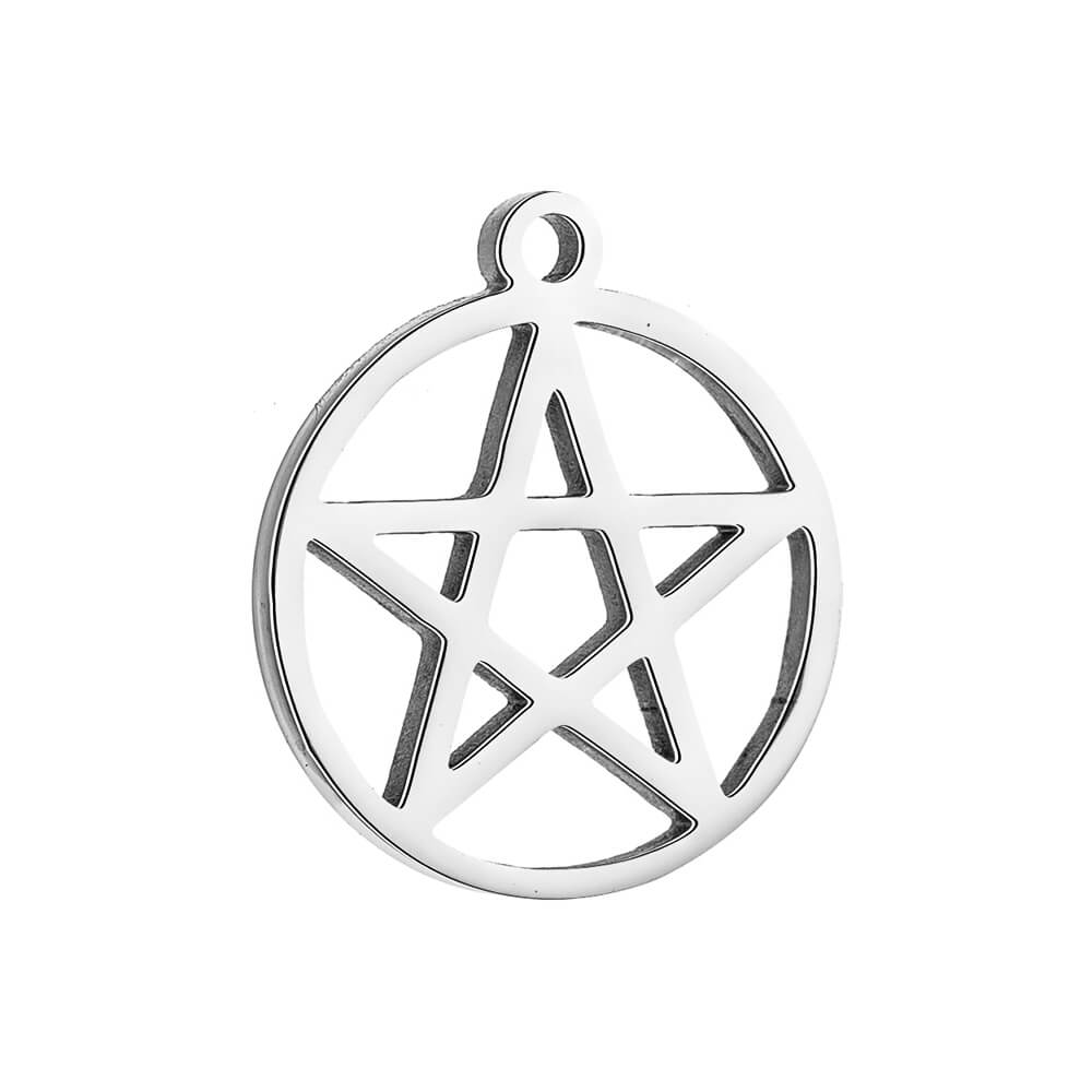 Pentagram Stainless Steel Carabiner Charm