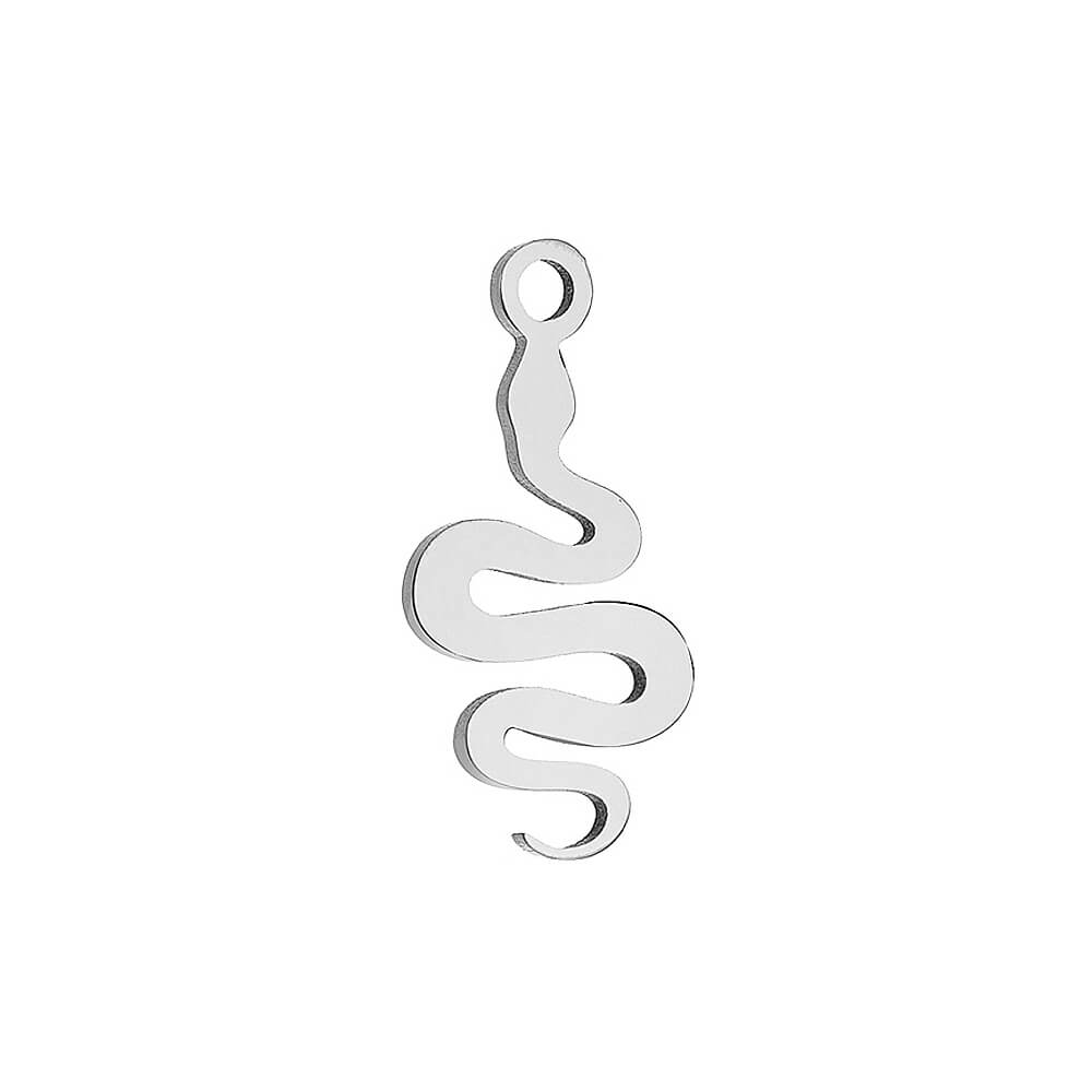 Snake Stainless Steel Carabiner Charm
