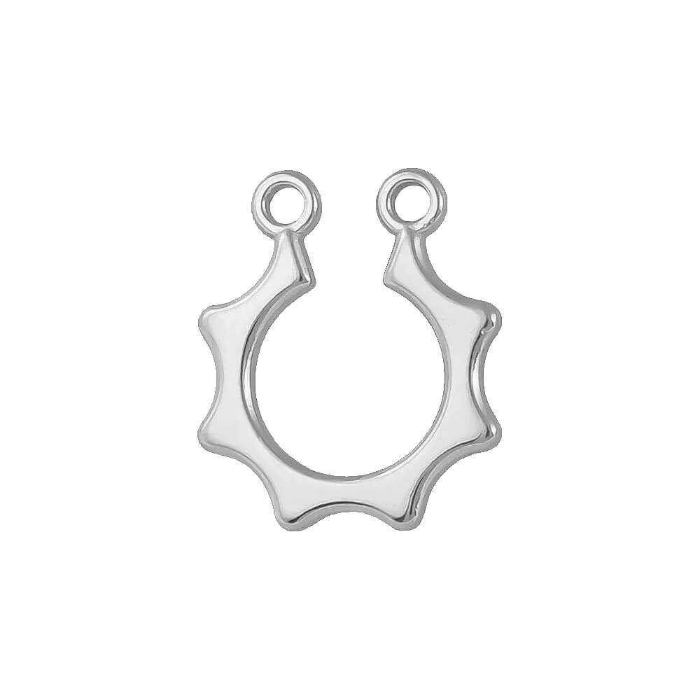Sun Hoop Stainless Steel Carabiner Charm