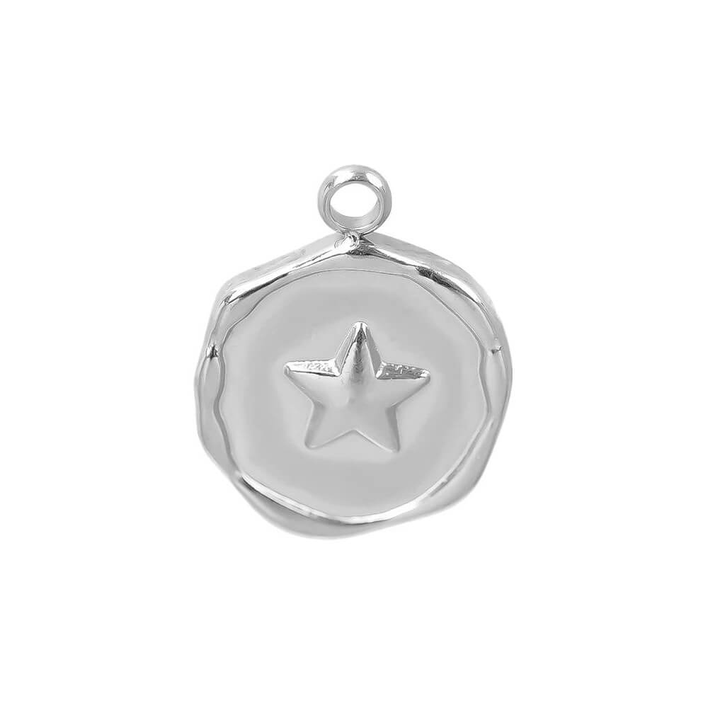 Star Wax Seal Stainless Steel Carabiner Charm