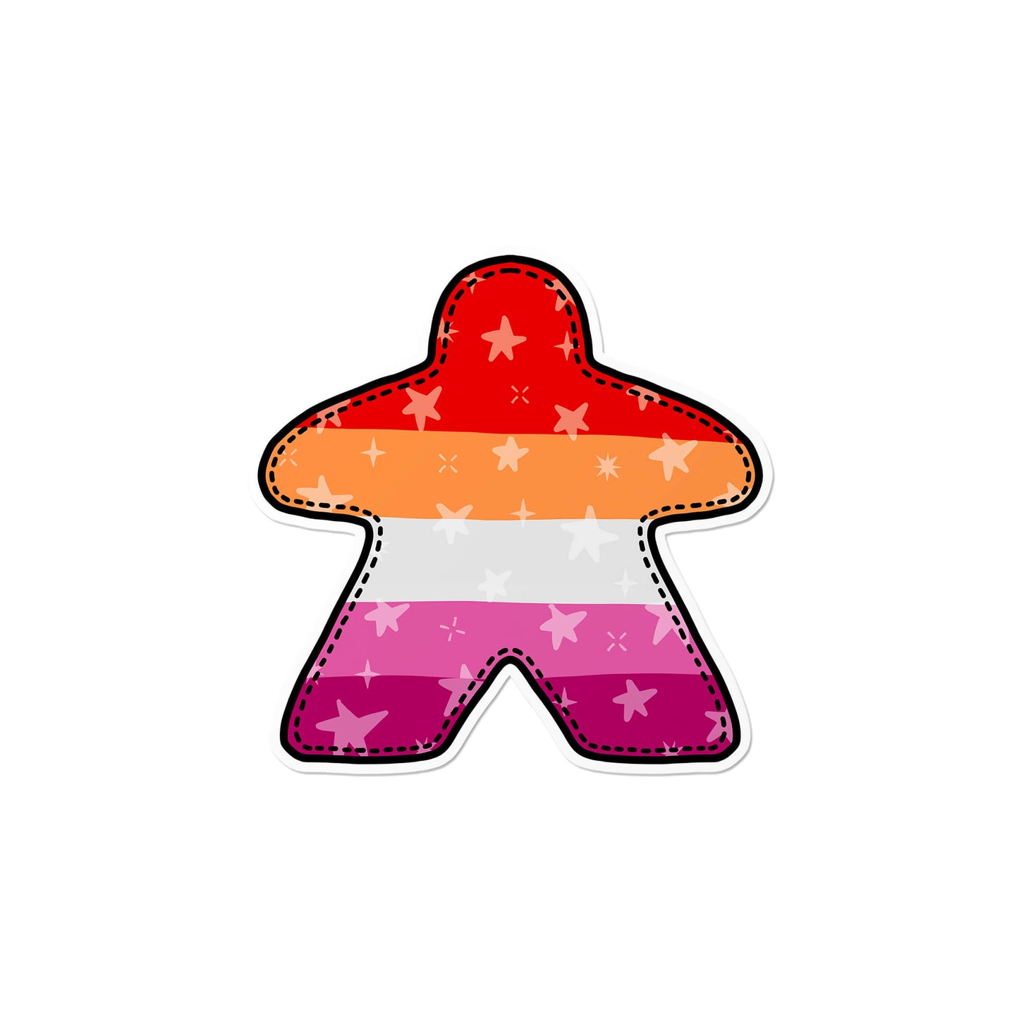 Lesbian Board Game Meeple Sticker