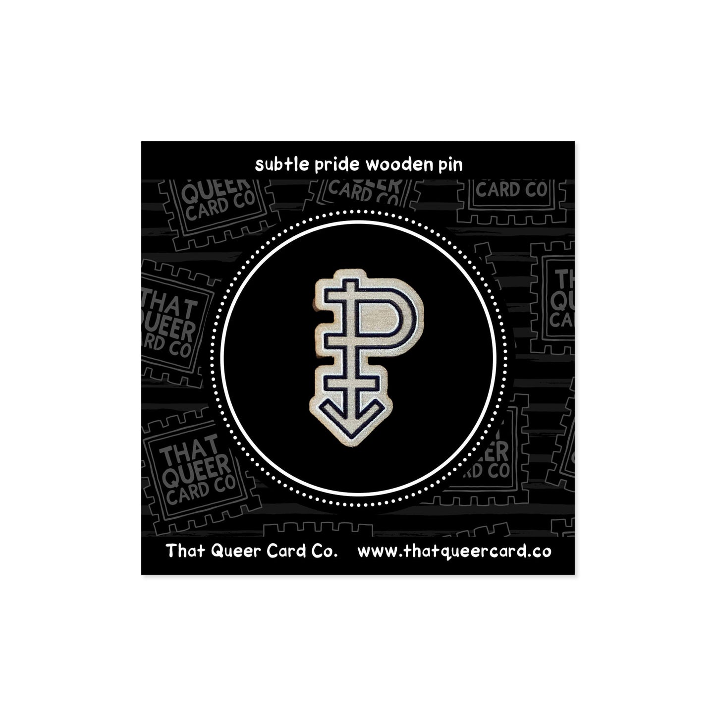 Pansexual Symbol Wooden Pin