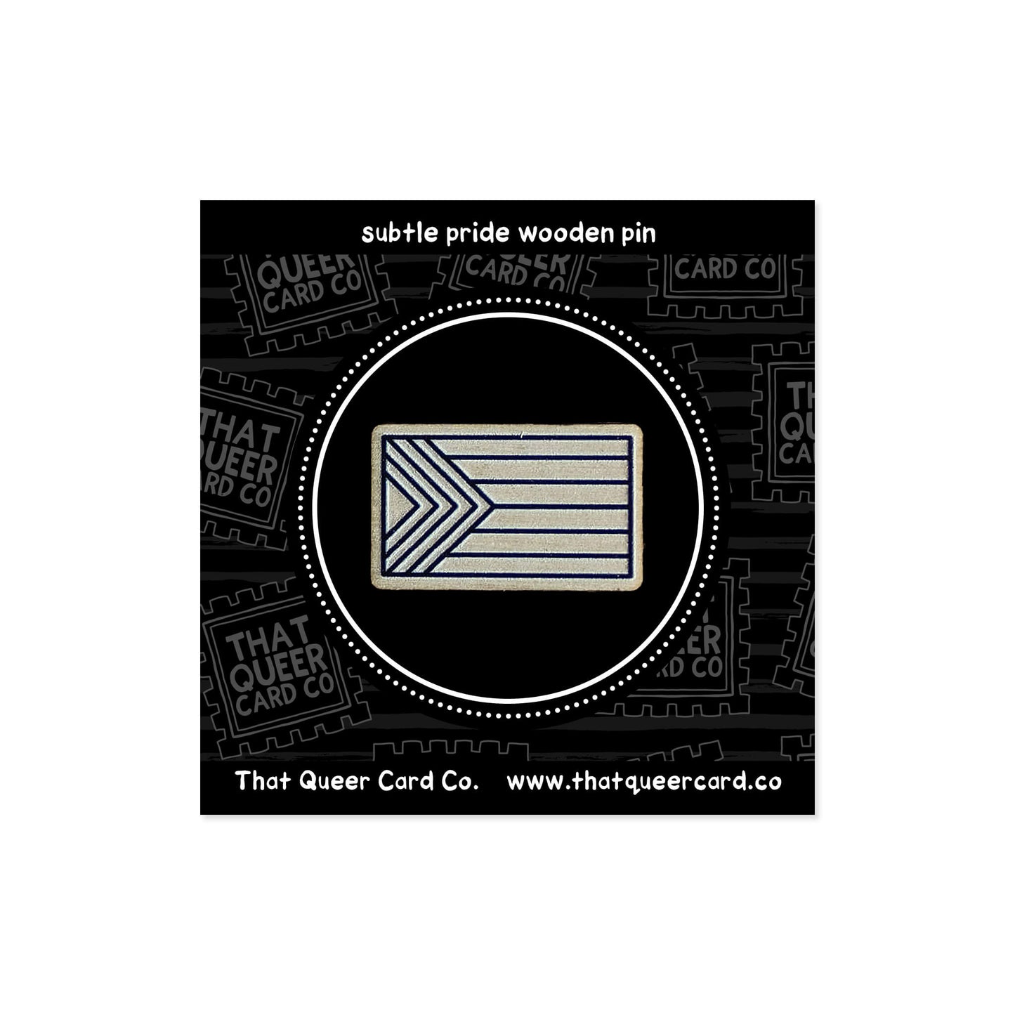 Progress Flag Wooden Pin