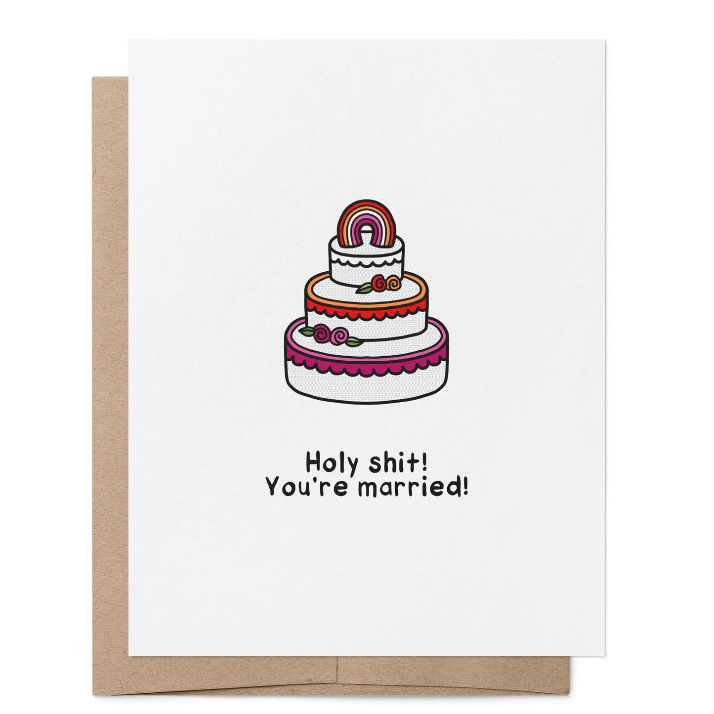 Lesbian You're Married Card