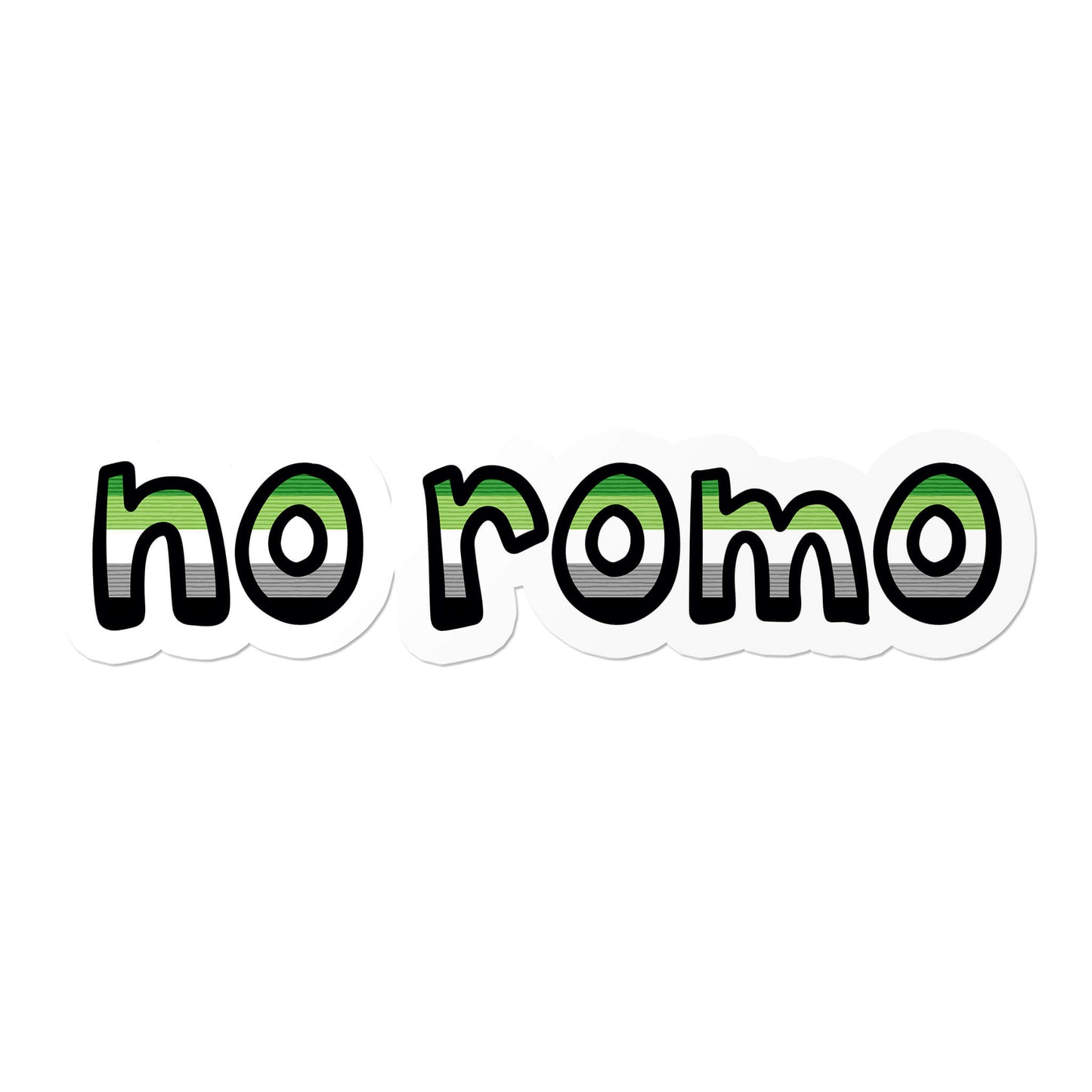 Aromantic No Romo Sticker