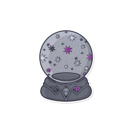 Holographic Asexual Crystal Ball Sticker