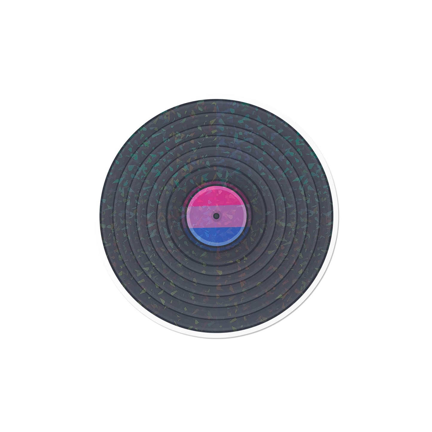 Holographic Bisexual Record Sticker