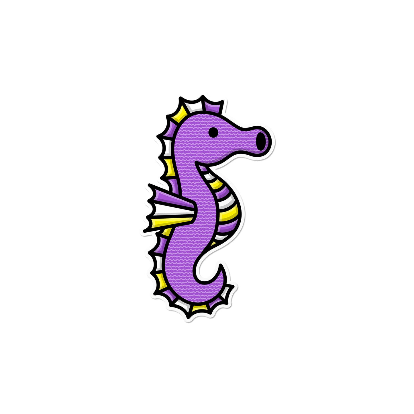 Nonbinary Seahorse Sticker