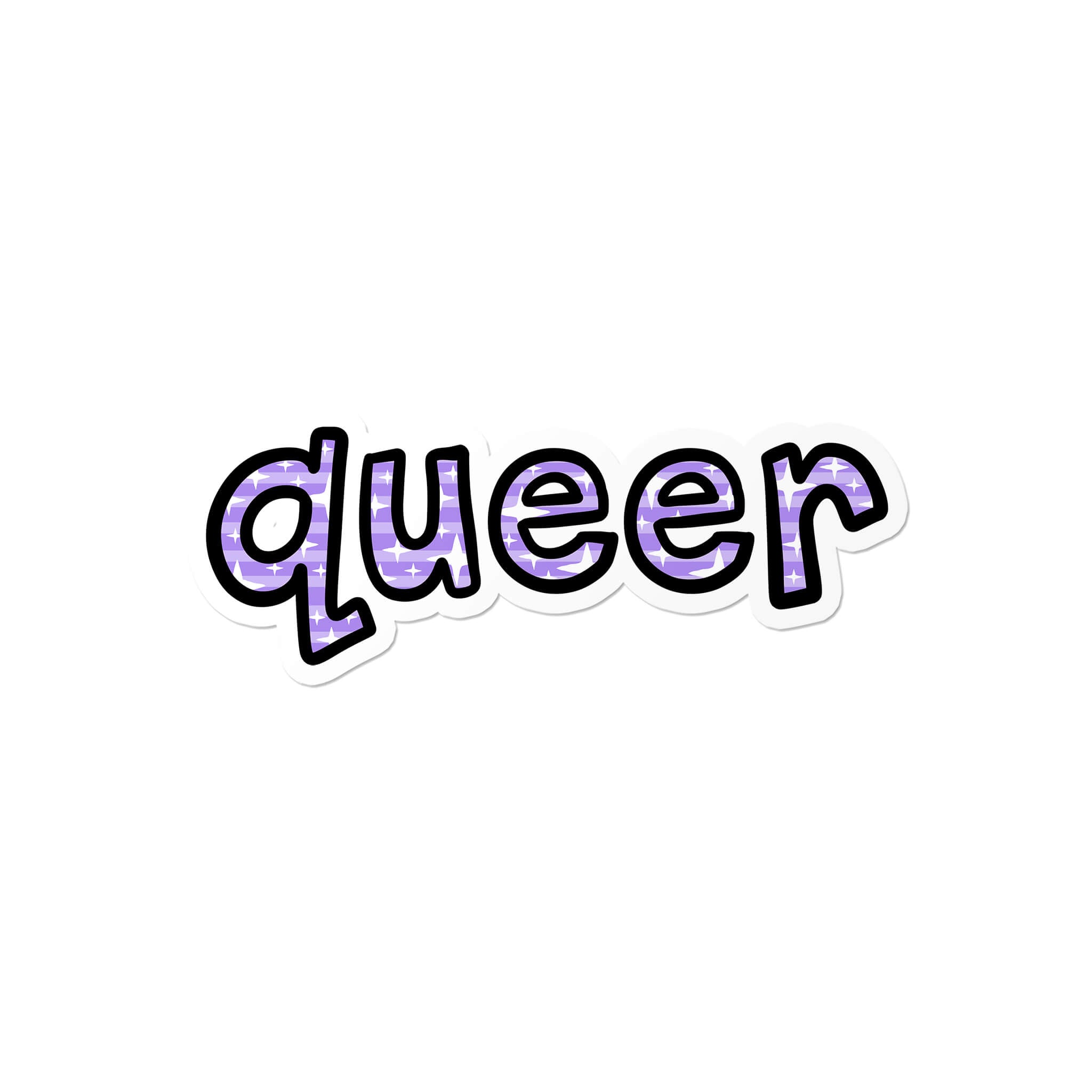 "Queer" Waterproof LGBTQ+ Sticker | That Queer Card Co