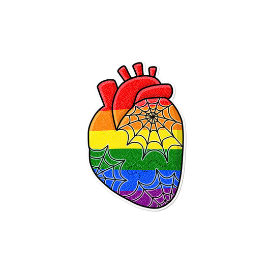 Queer Anatomical Heart Sticker