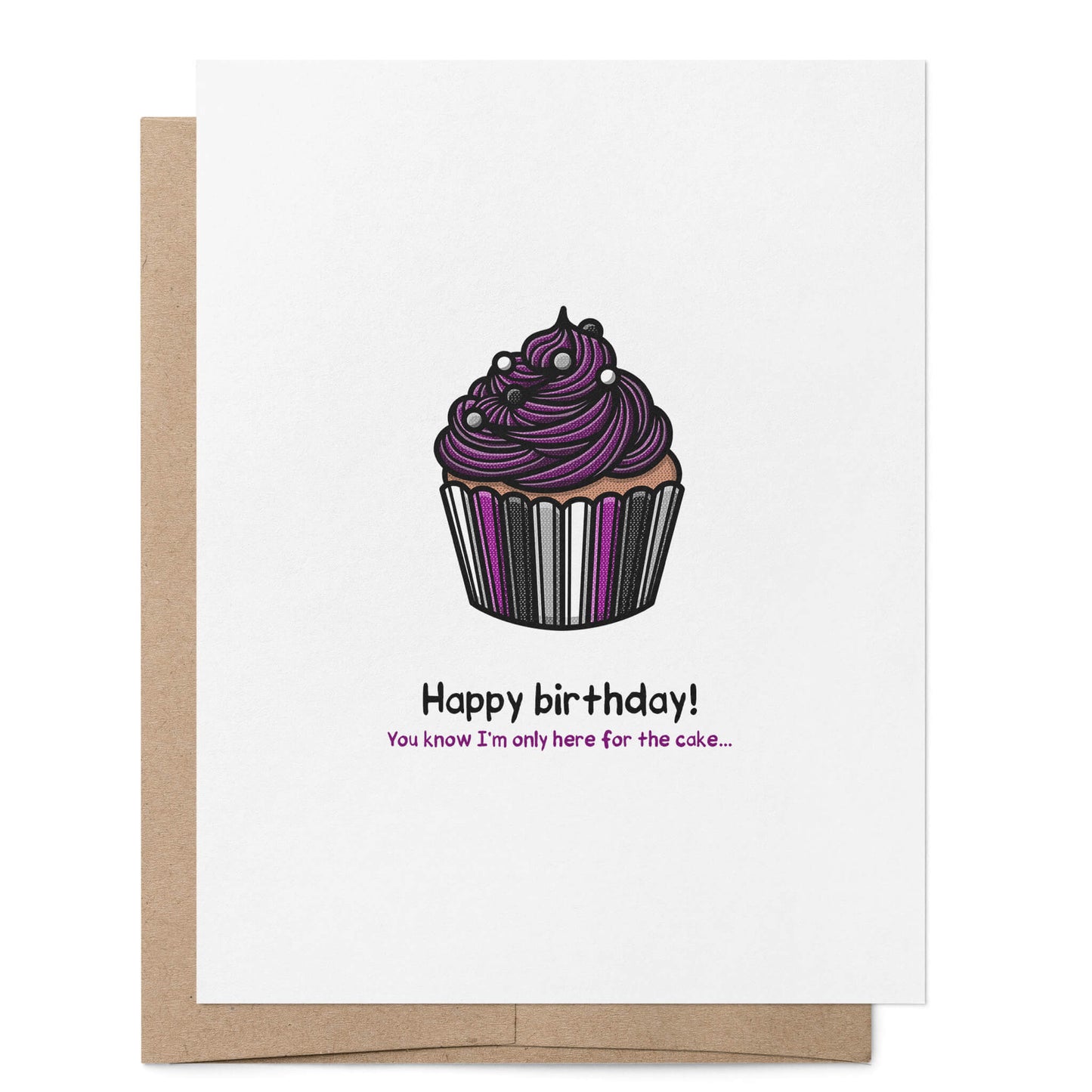 Only Here for the Cake Card