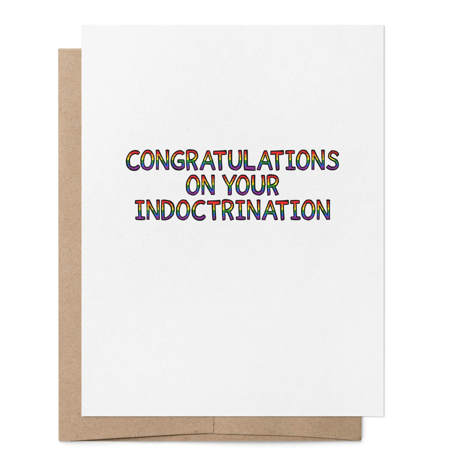 Congratulations on your Indoctrination Card