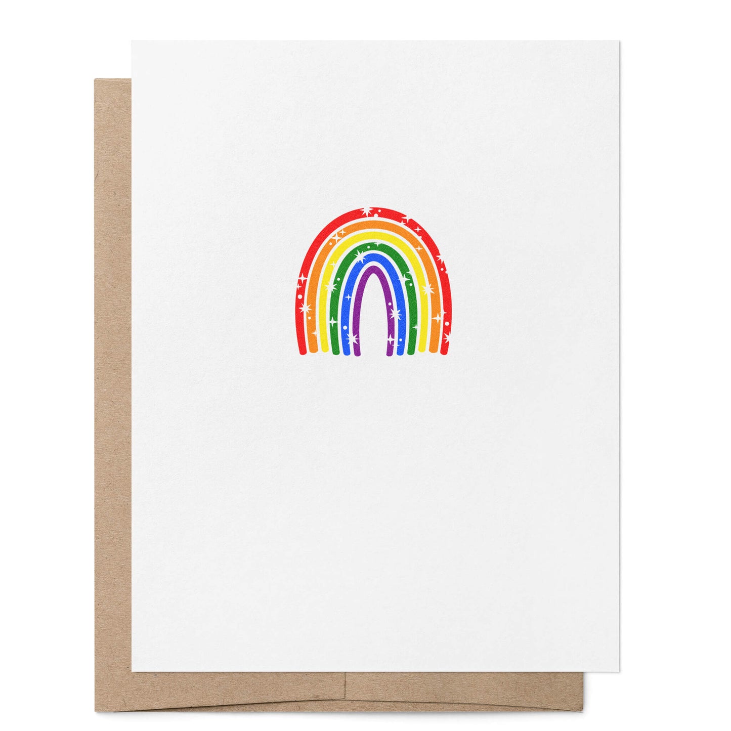 Blank Gay Rainbow Card