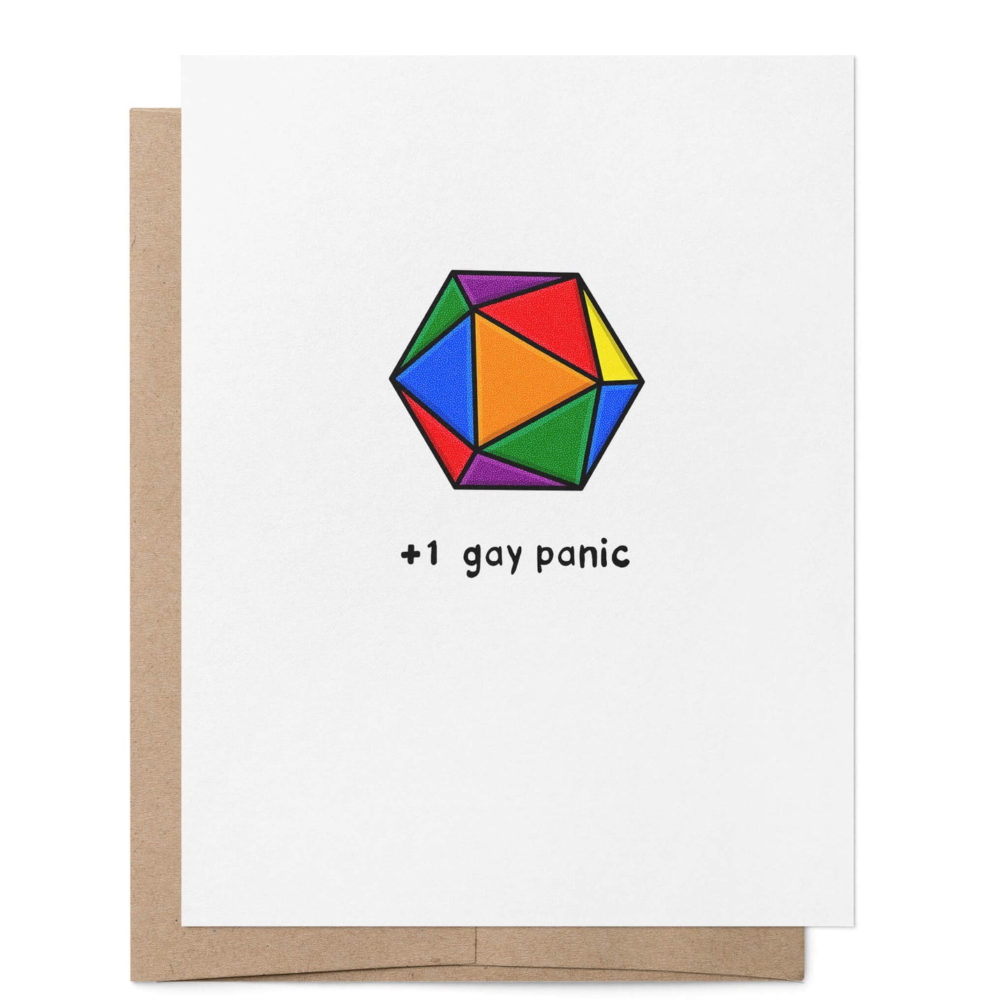 +1 Gay Panic D20 Card