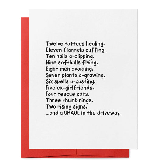 Lesbian Twelve Days of Christmas Card