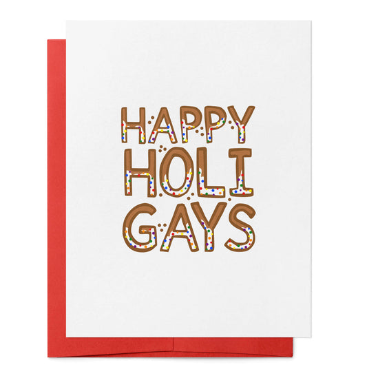 Happy Holigays Cookies Card
