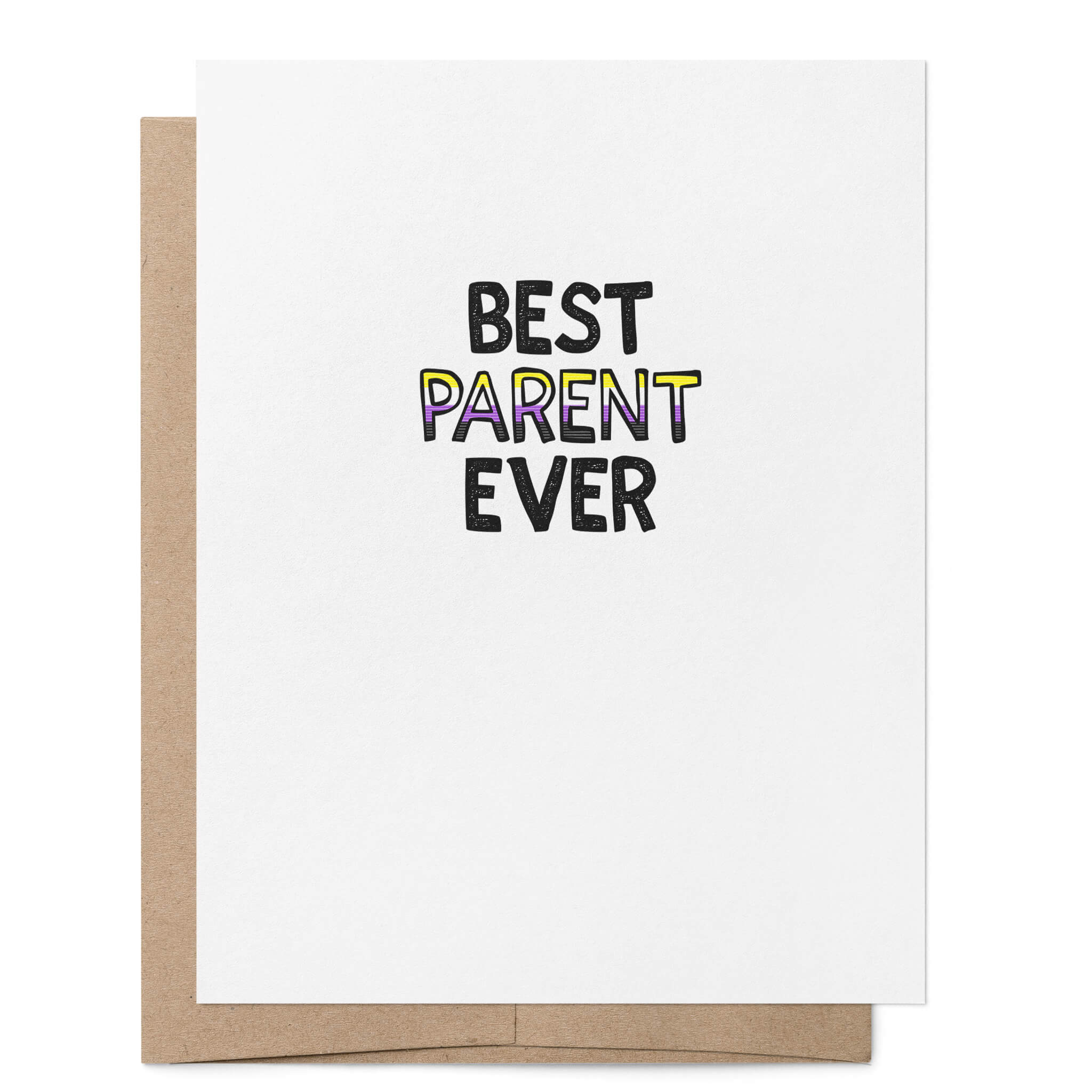 Dest Parents Best Parent Ever Card | Nonbinary Parent | New Baby – That Queer Card Co