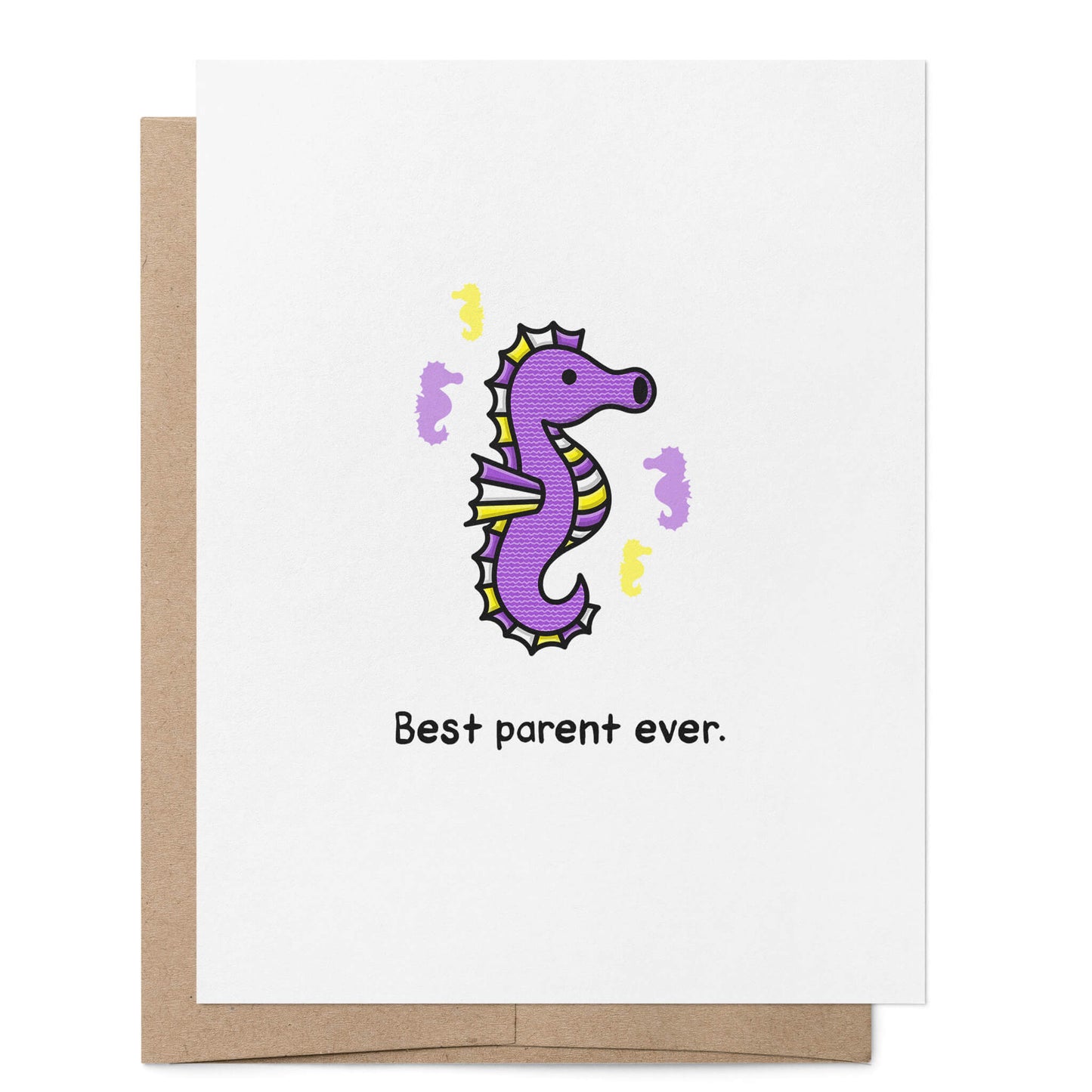 Nonbinary Seahorse Parent Card