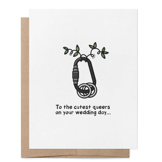 To the Cutest Queers on Your Wedding Day Card