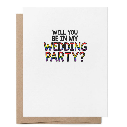 Will You Be in My Wedding Party Card