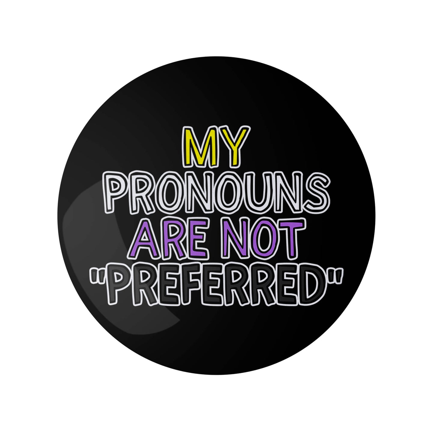 Nonbinary My Pronouns are Not "Preferred" Pin