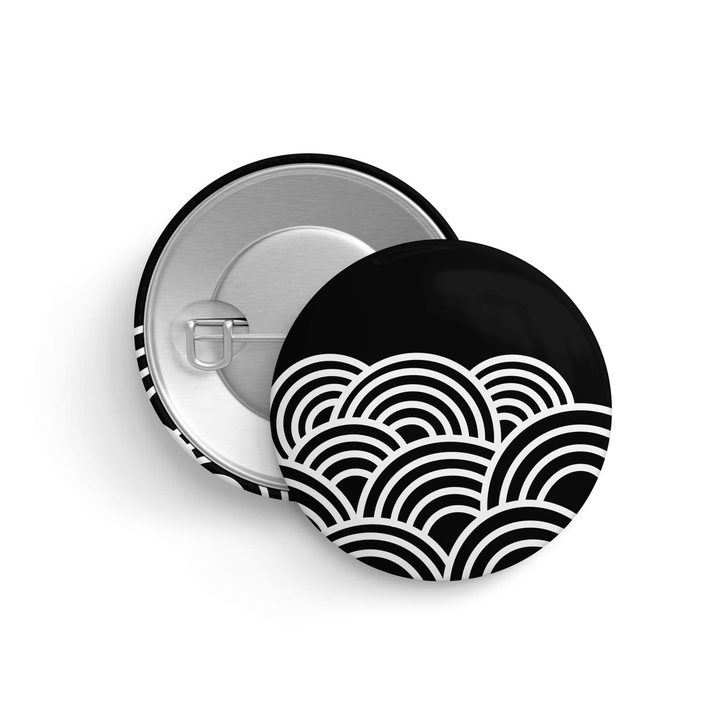 Black and White Rainbow Pin