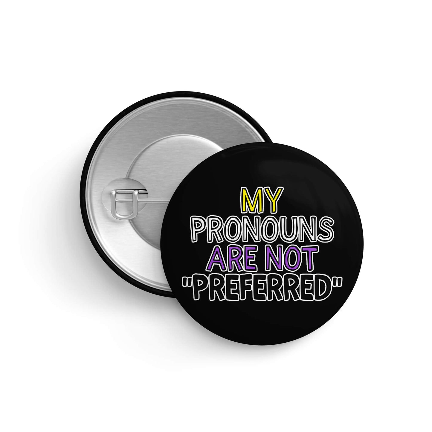 Nonbinary My Pronouns are Not "Preferred" Pin