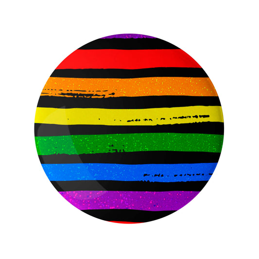 Holographic Rainbow Stripe Pin