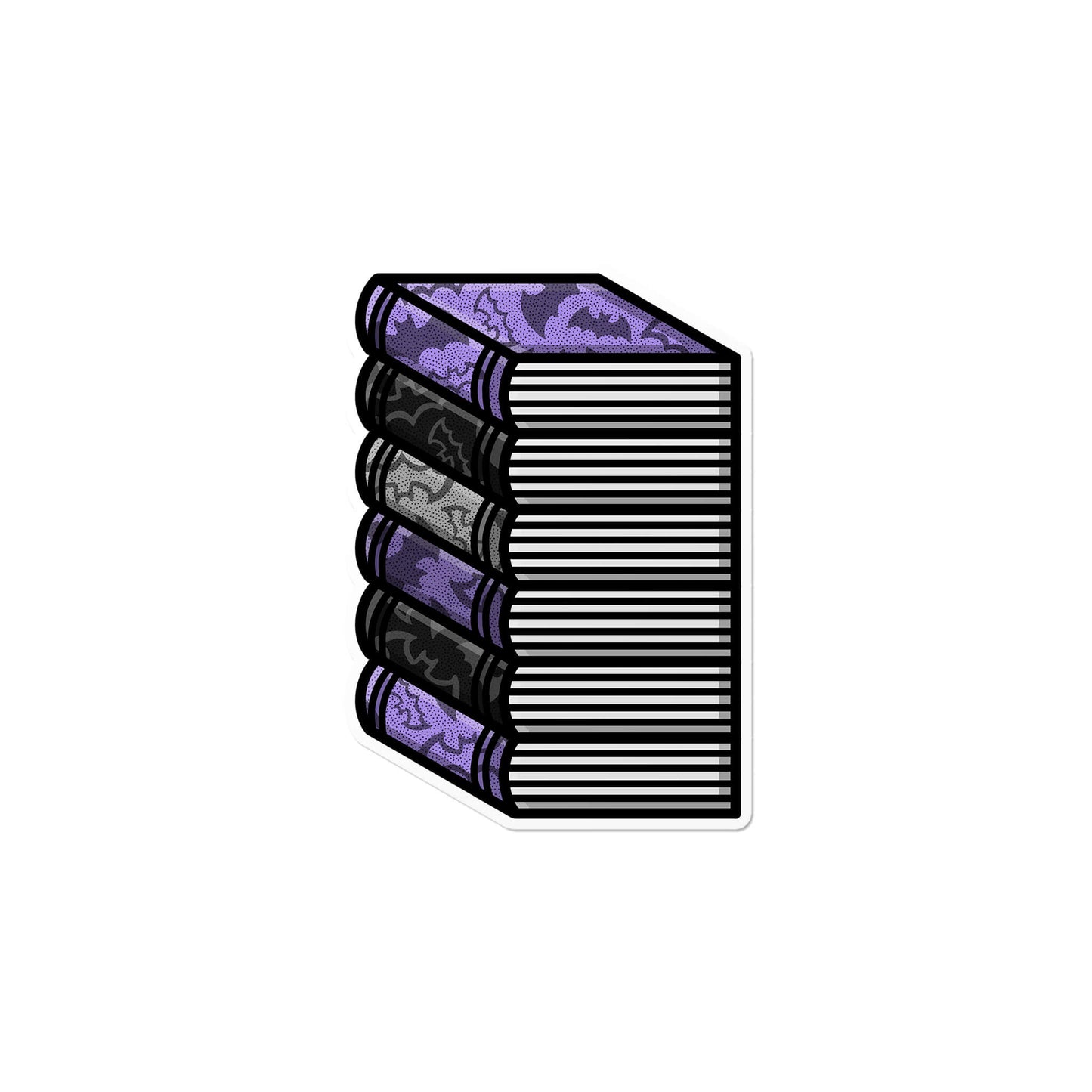Spooky Pile of Books Sticker
