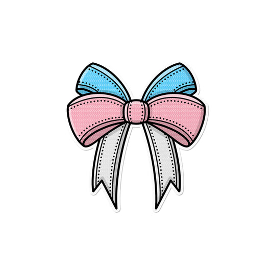 Transgender Bow Sticker
