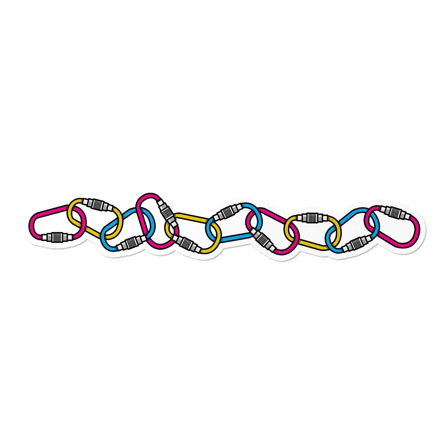 Pansexual Carabiners Sticker