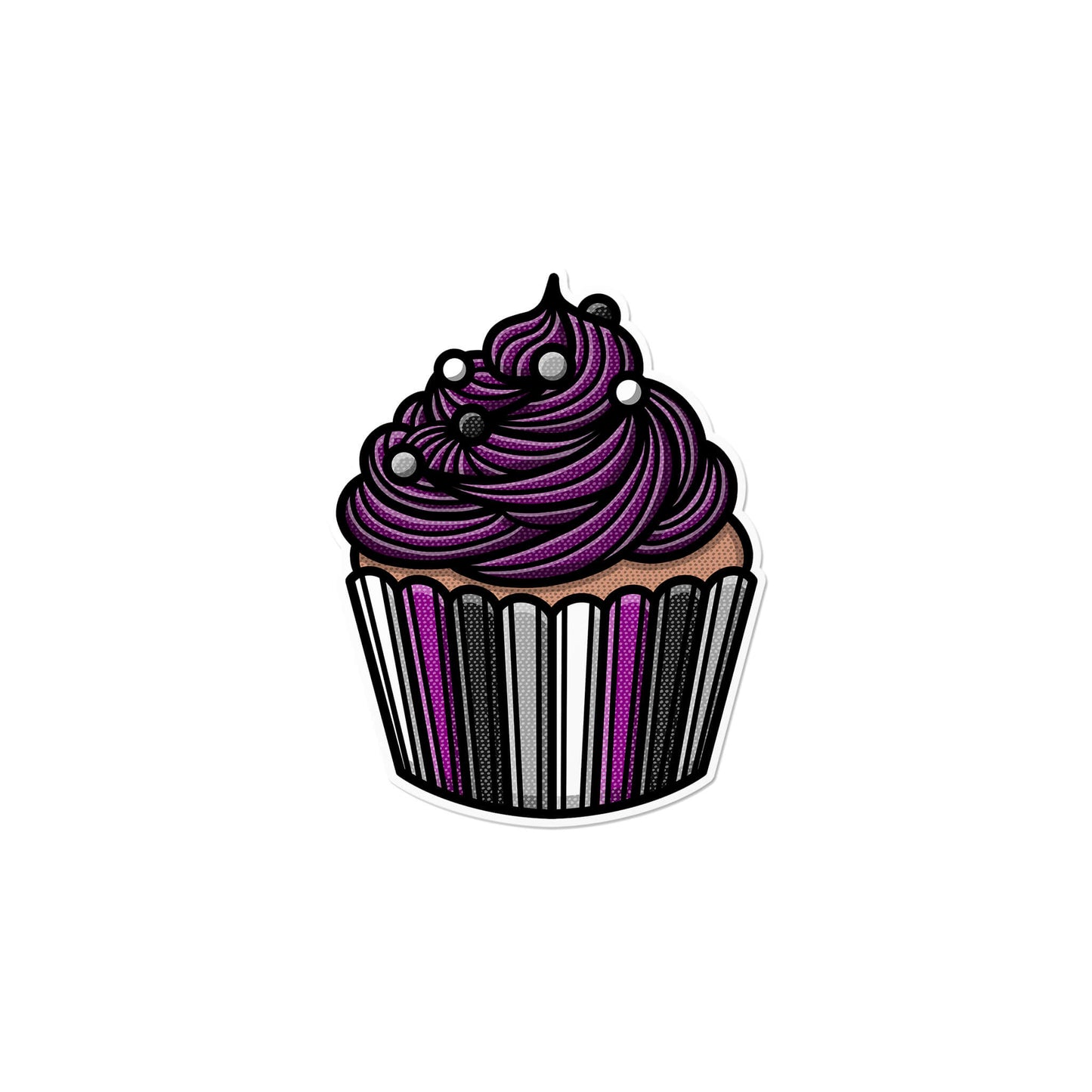 Asexual Cupcake Sticker
