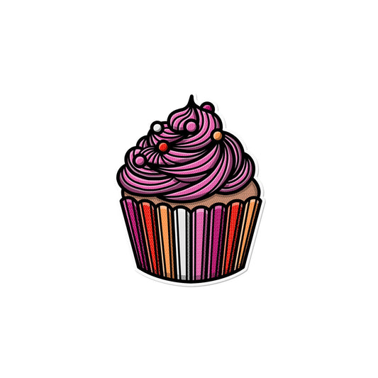 Lesbian Cupcake Sticker