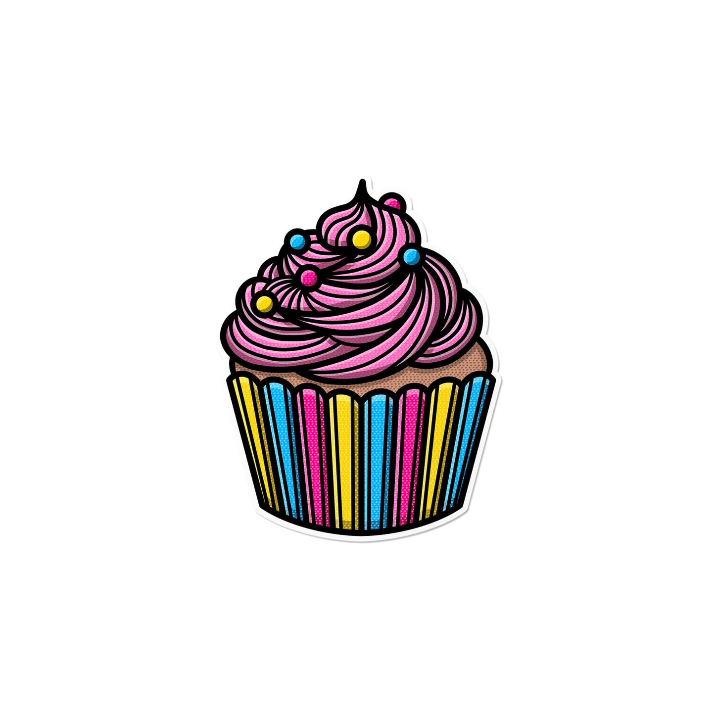 Pansexual Cupcake Sticker