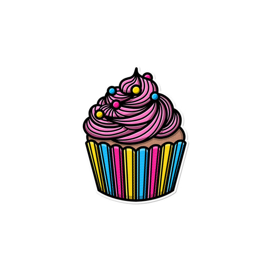 Pansexual Cupcake Sticker