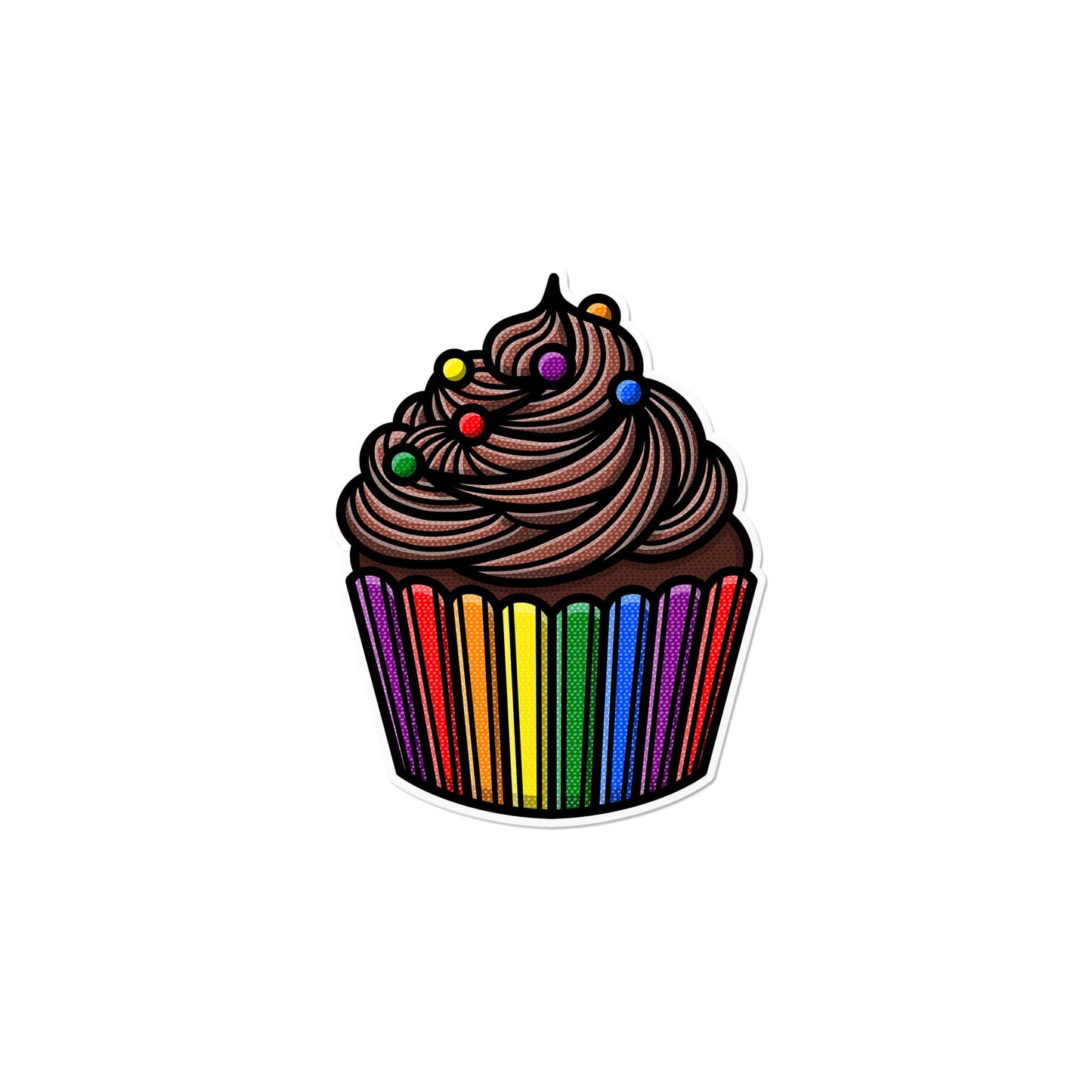 Queer Cupcake Sticker